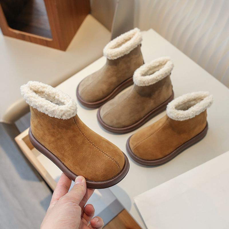 Kids Outdoor Zipline - Bottes de neige montantes pour enfants,