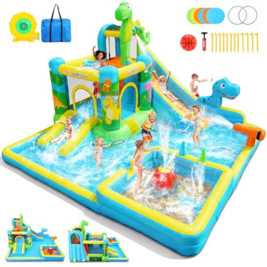 Kids Outdoor Water Slide - Toboggan aquatique gonflable d'extérieur : structure