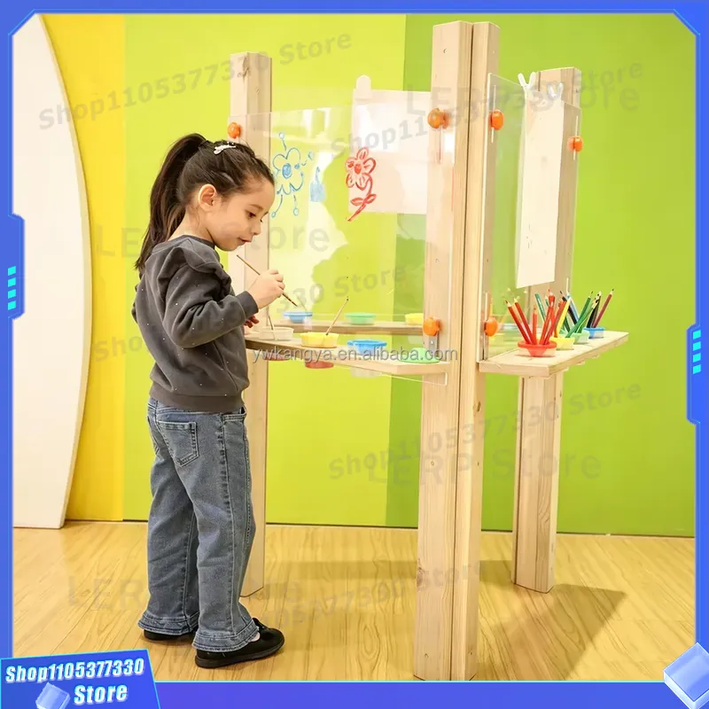 Kids Outdoor Easel - Chevalet d'art en bois KANGYA SS50