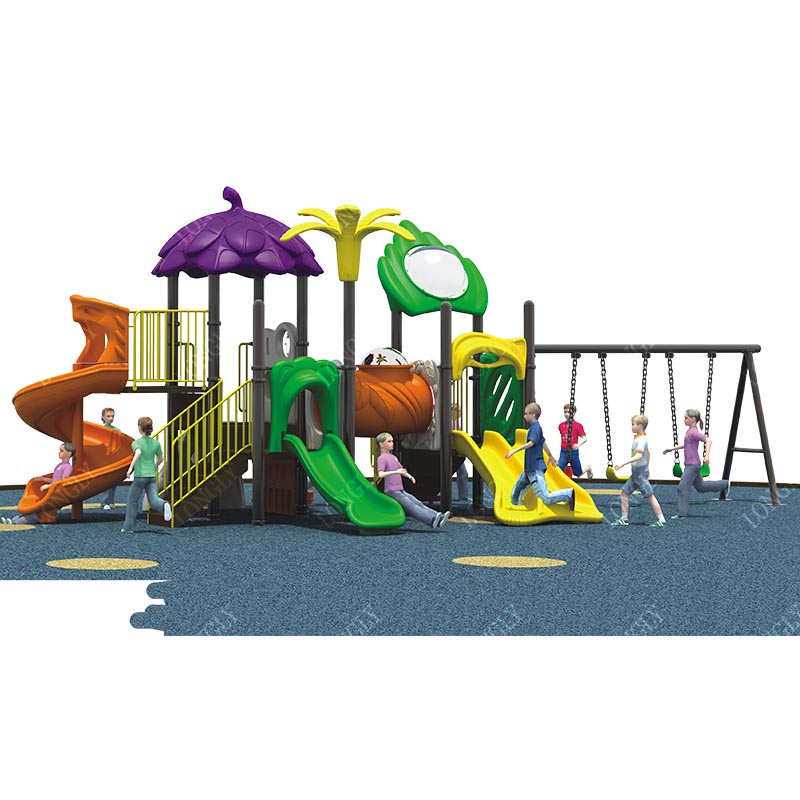 Kids Outdoor Swing And Slide - Toboggan multifonctionnel pour enfants en LLDPE