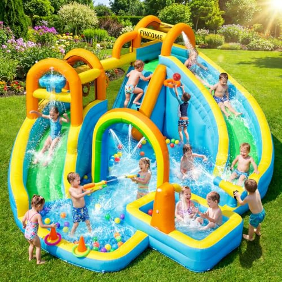 Kids Outdoor Water Slide - Toboggan aquatique gonflable d'extérieur pour enfants