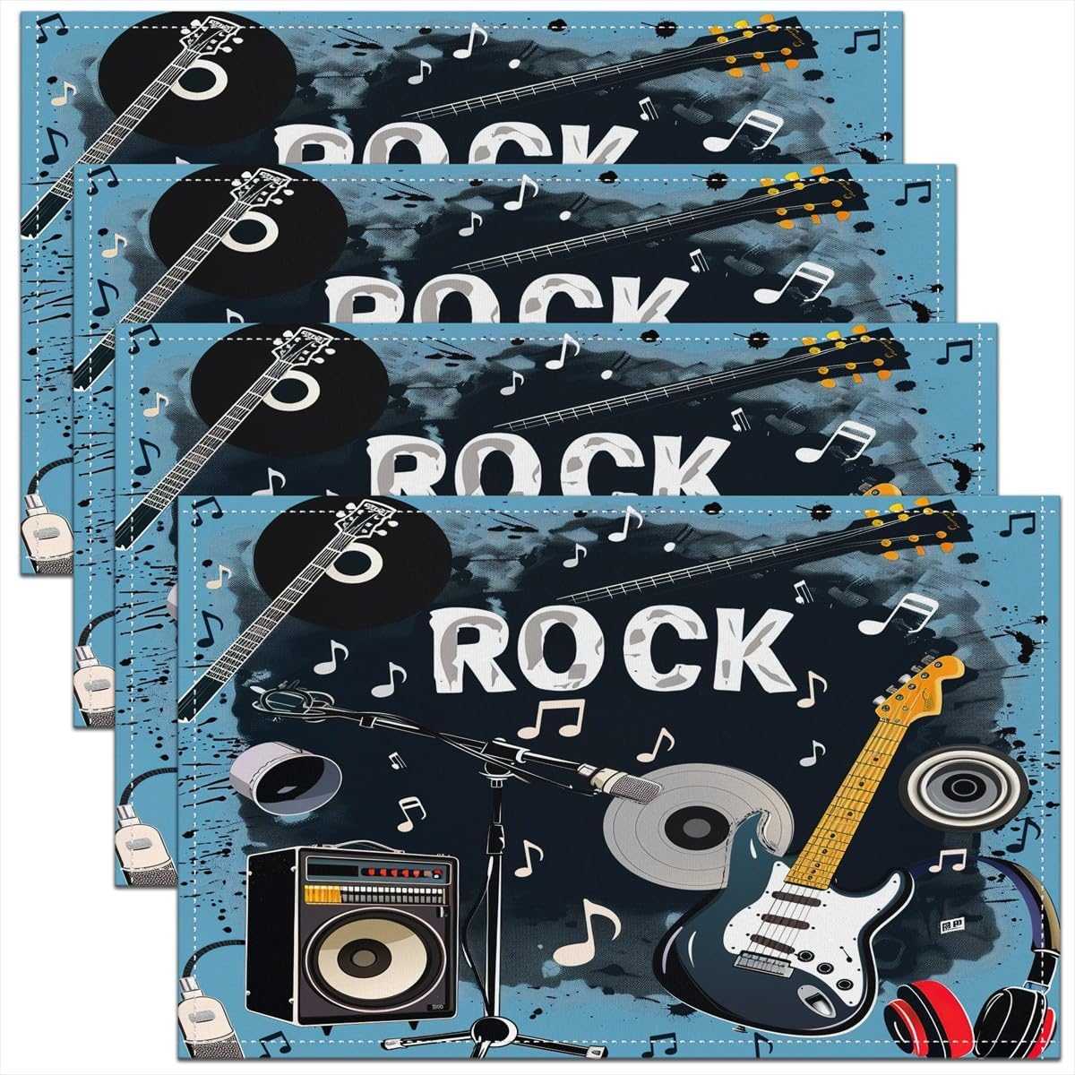 Kids Outdoor Mat - Ensemble de sets de table Rock