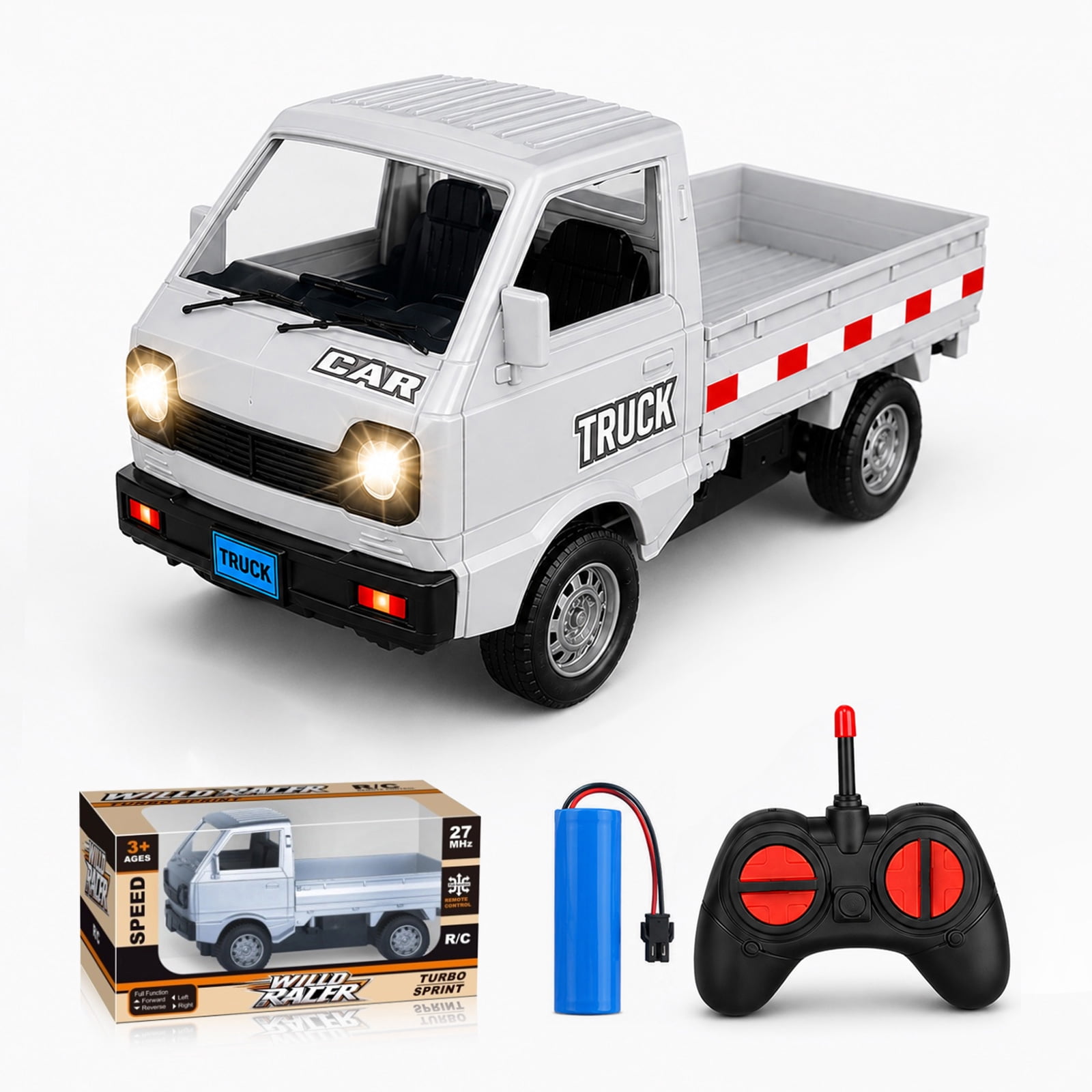 Kids Outdoor Electric Car - Camionnette RC télécommandée, mini camion de