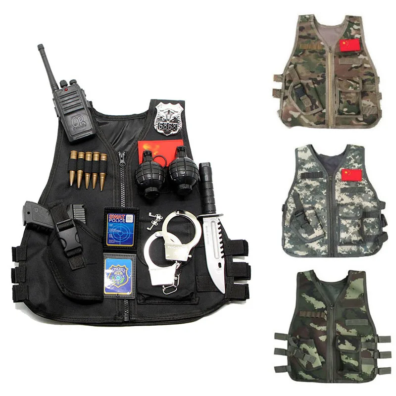 Kids Outdoor Vest - Gilet tactique d'extérieur pour enfants, Camouflage