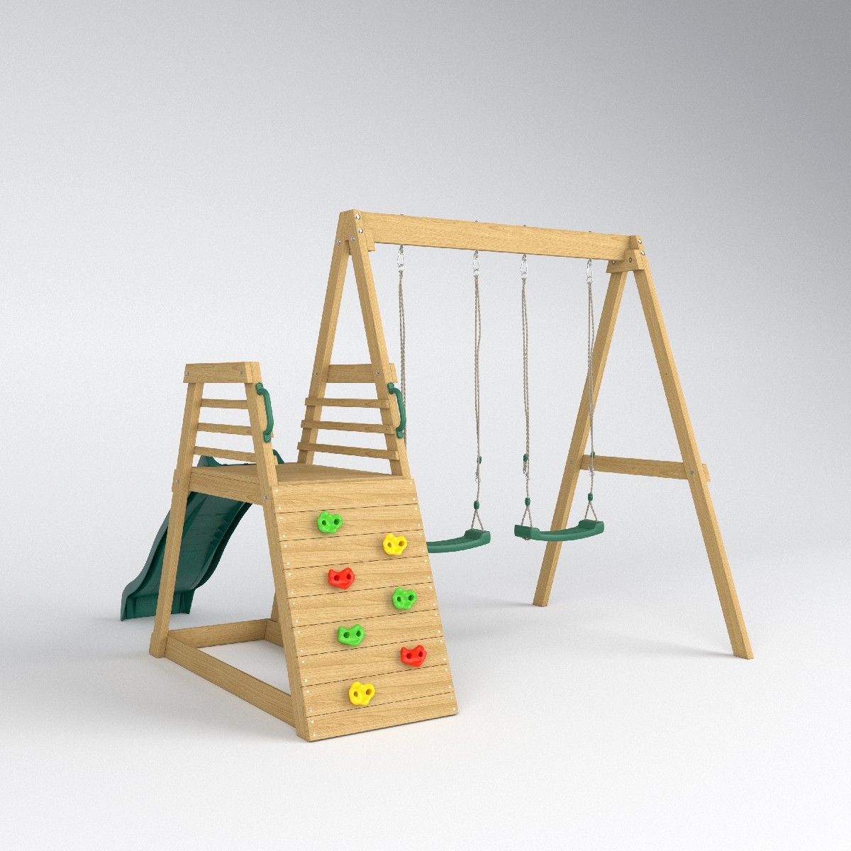 Kids Outdoor Swing And Slide - 2026 Kit de jeu gonflable pour