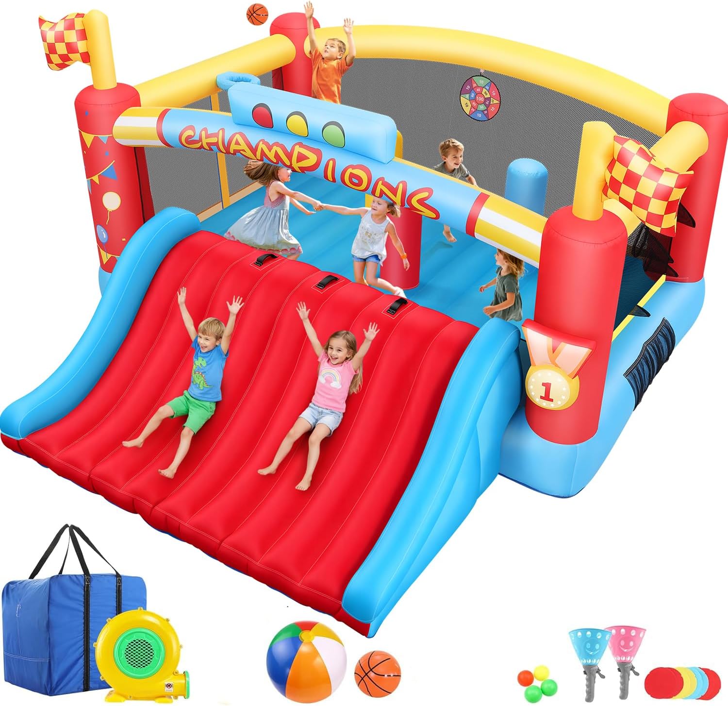 Outdoor Games For Kids - Grande structure gonflable pour grands enfants,
