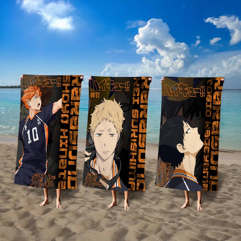 Kids Outdoor Volleyball - Serviette de bain en microfibre Haikyuu
