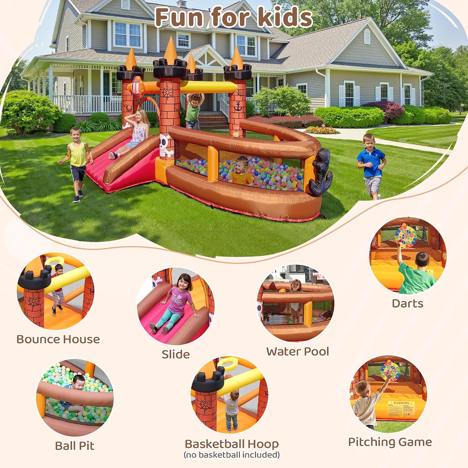 Château gonflable pour enfants - Kids Outdoor Slide avis et prix