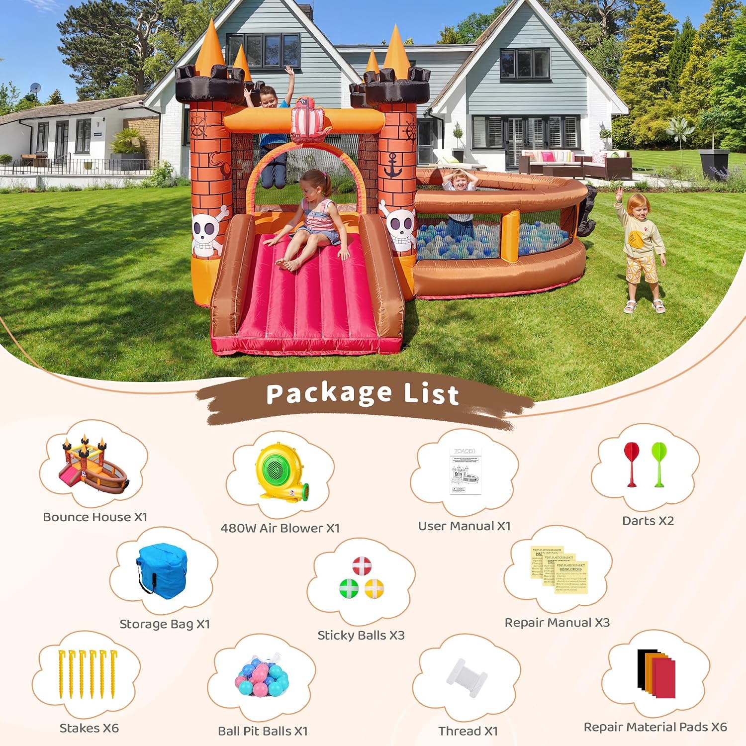 Château gonflable pour enfants - Kids Outdoor Slide avis et prix