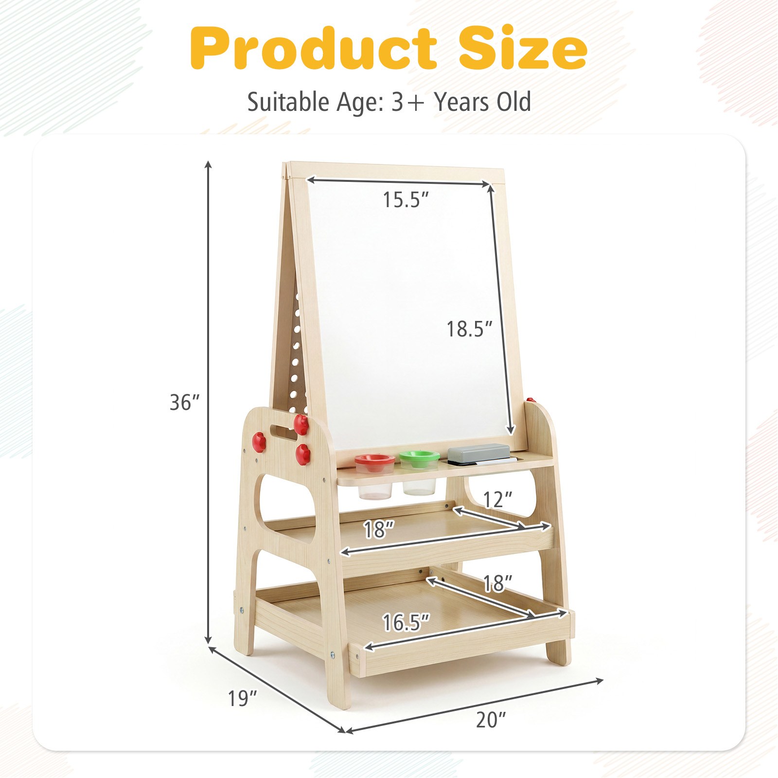 Chevalet 2-en-1 pour enfants e - Kids Outdoor Easel avis et prix