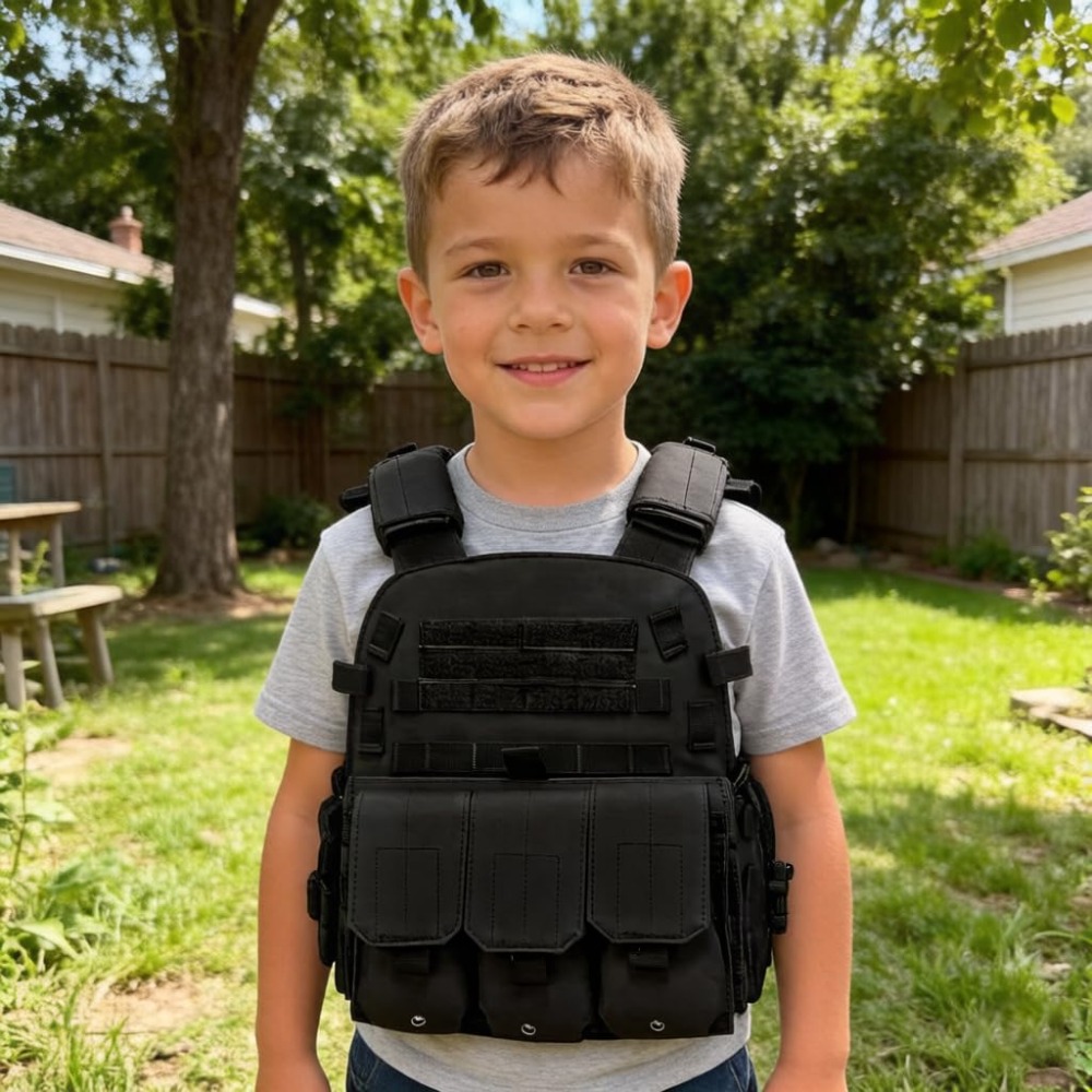 Gilet tactique réglable pour e - Kids Outdoor Vest avis et prix