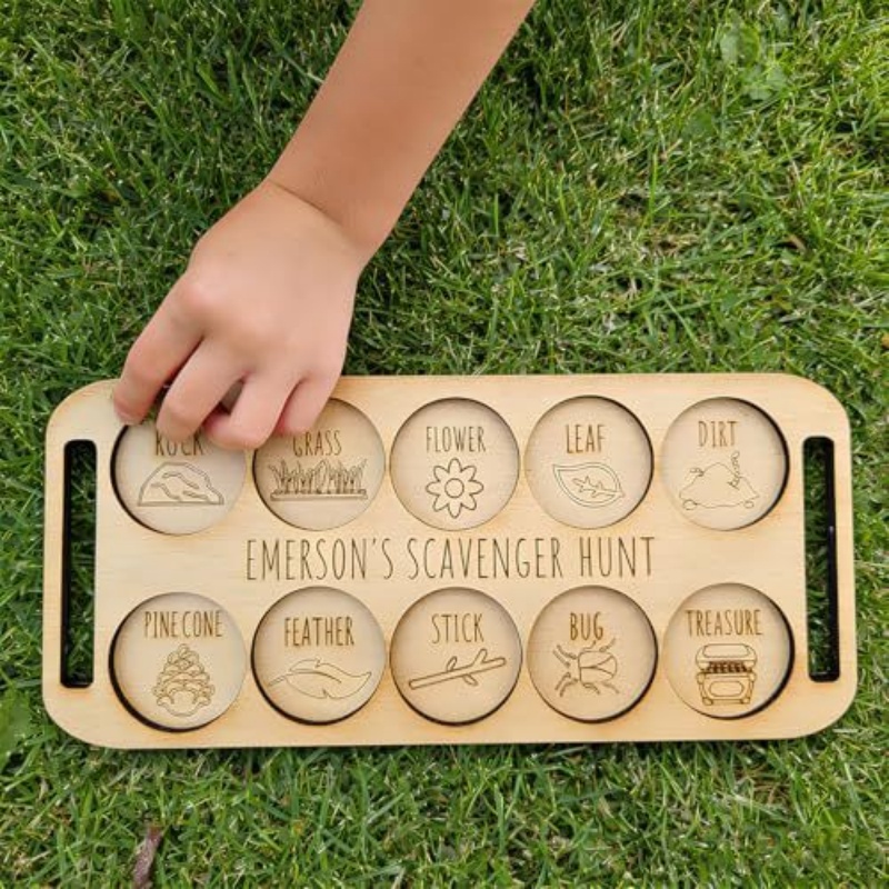 Planche portable en bois pour  - Kids Outdoor Scavenger Hunt avis et prix