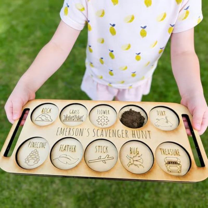 Planche portable en bois pour  - Kids Outdoor Scavenger Hunt avis et prix