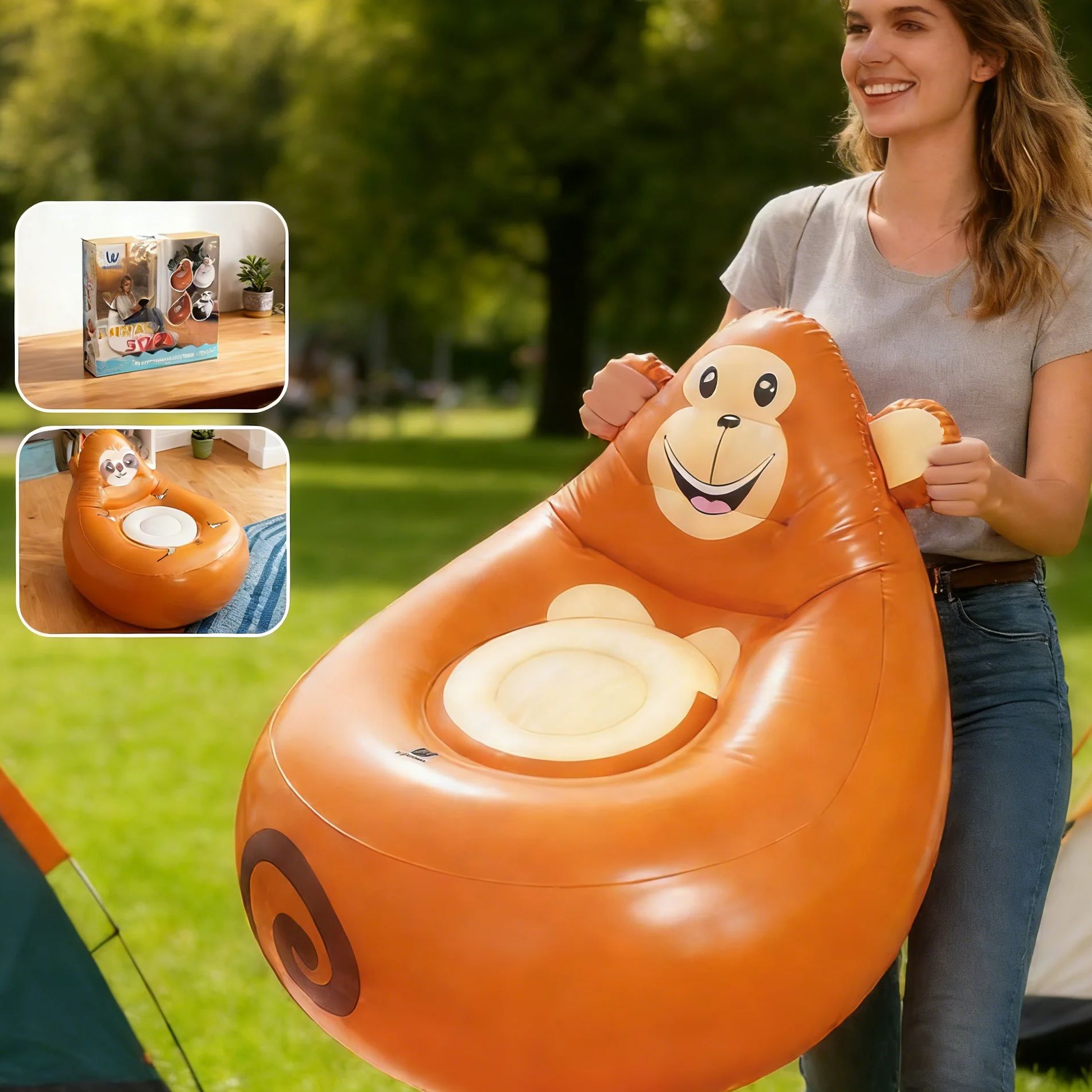 Canapé paresseux gonflable pou - Kids Outdoor Lounge Furniture avis et prix