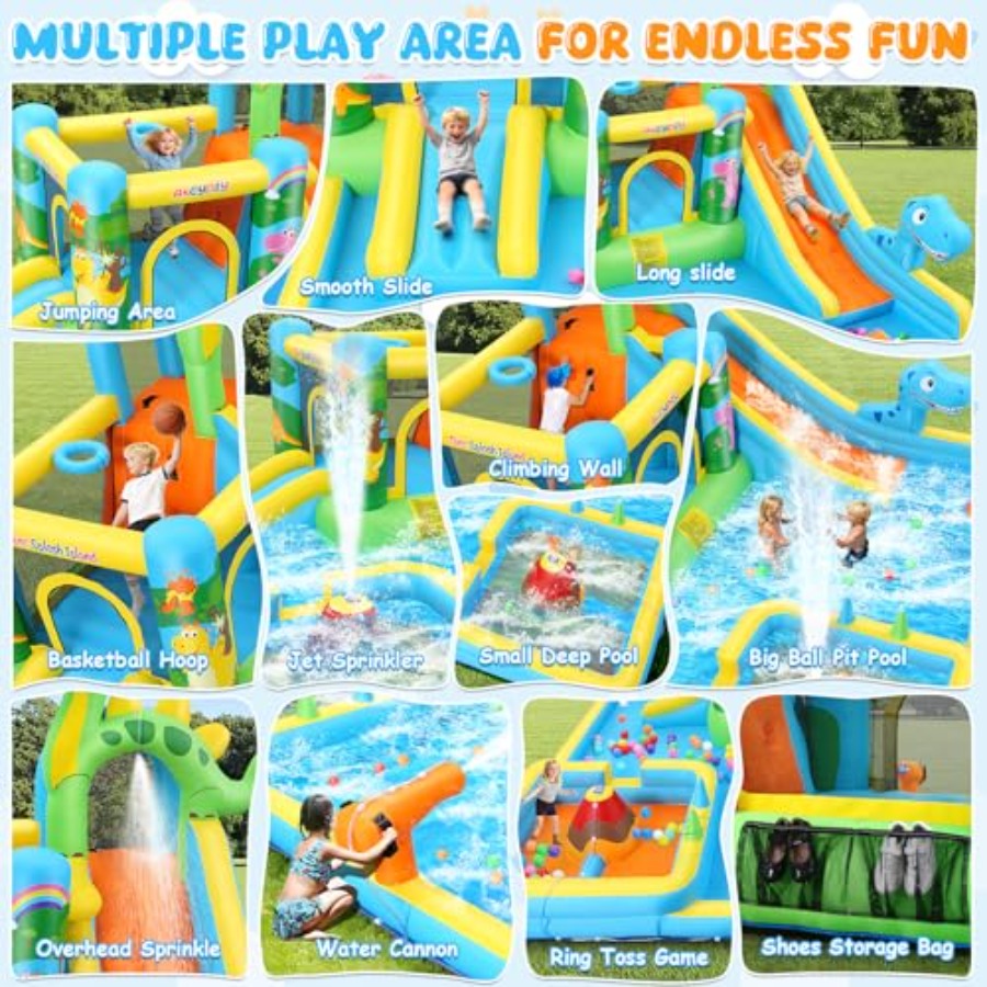 Toboggan aquatique gonflable d - Kids Outdoor Water Slide avis et prix