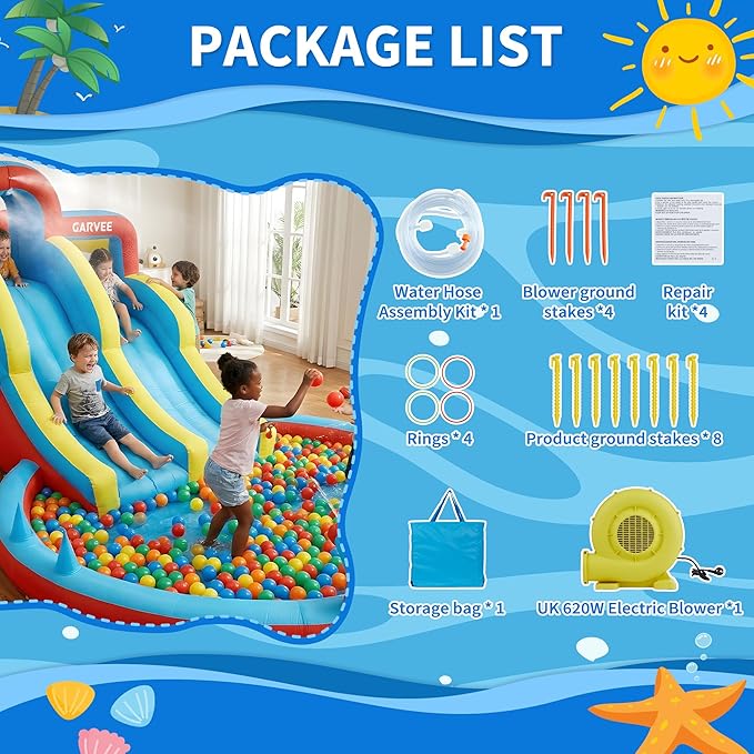 Parc aquatique gonflable 8-en- - Kids Outdoor Water Slide avis et prix