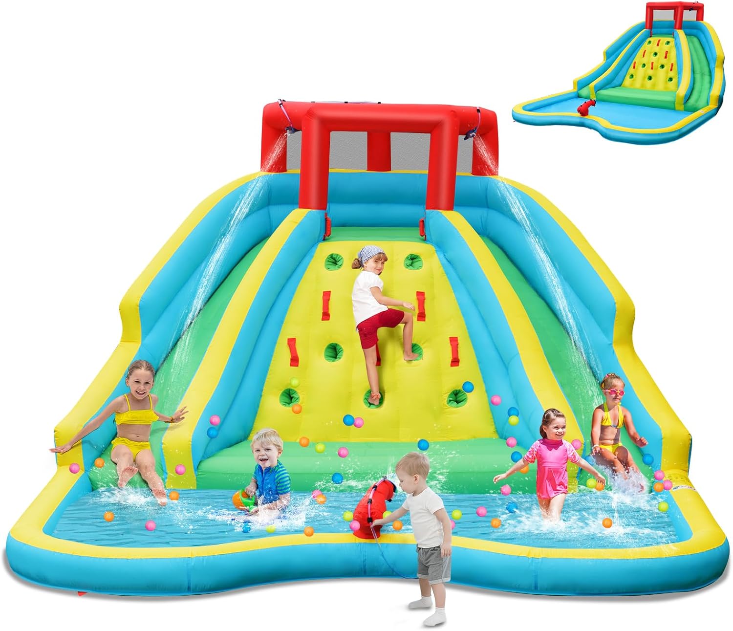 Toboggan aquatique gonflable g - Kids Outdoor Water Slide avis et prix