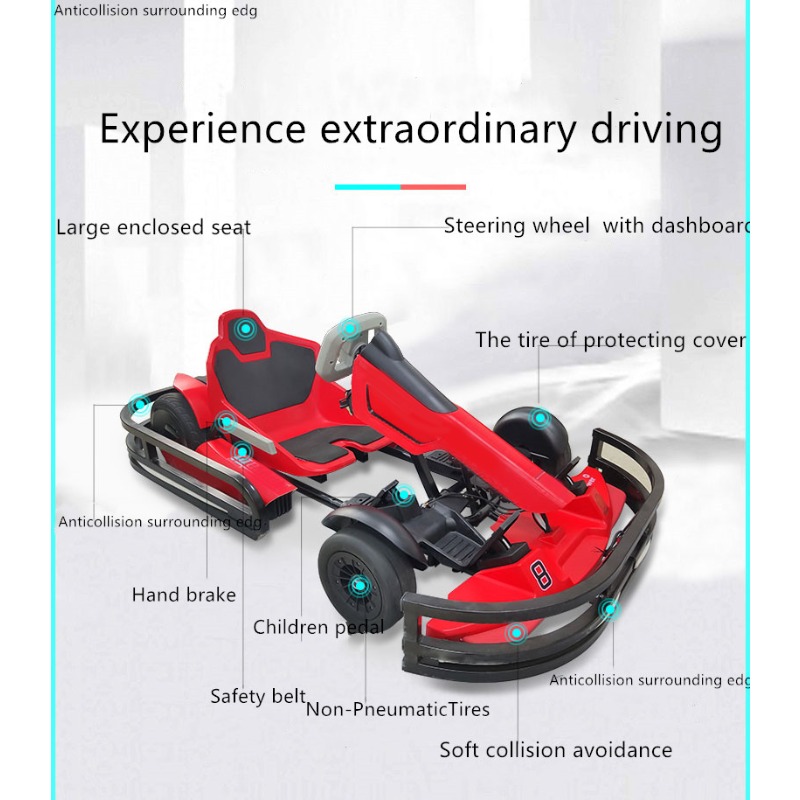 Kart à pédales pour parc d'att - Go Kart Pedal Kids avis et prix