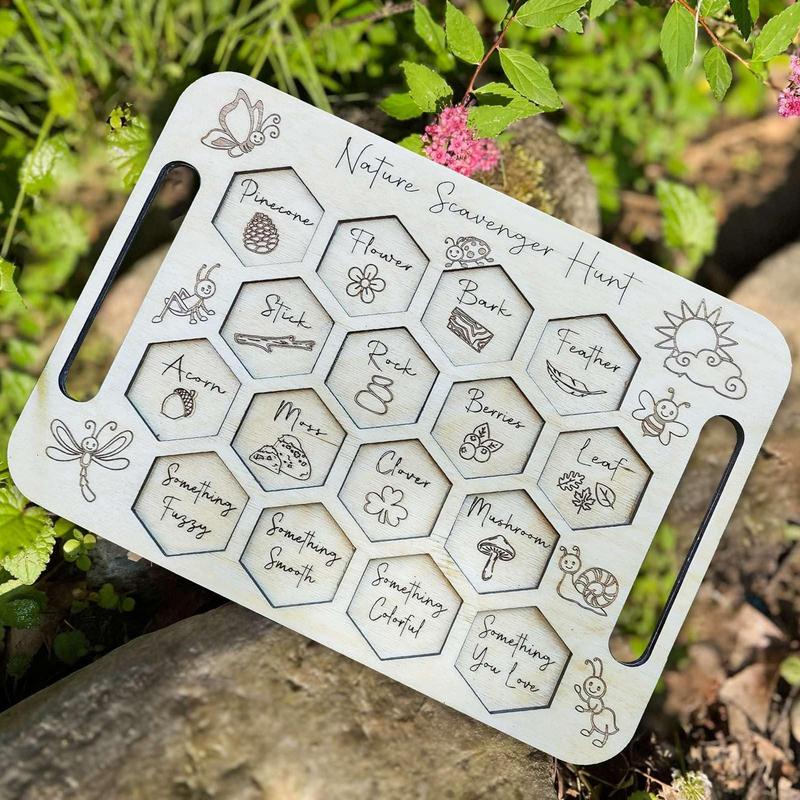 Planche de Collection de Fleur - Kids Outdoor Scavenger Hunt avis et prix