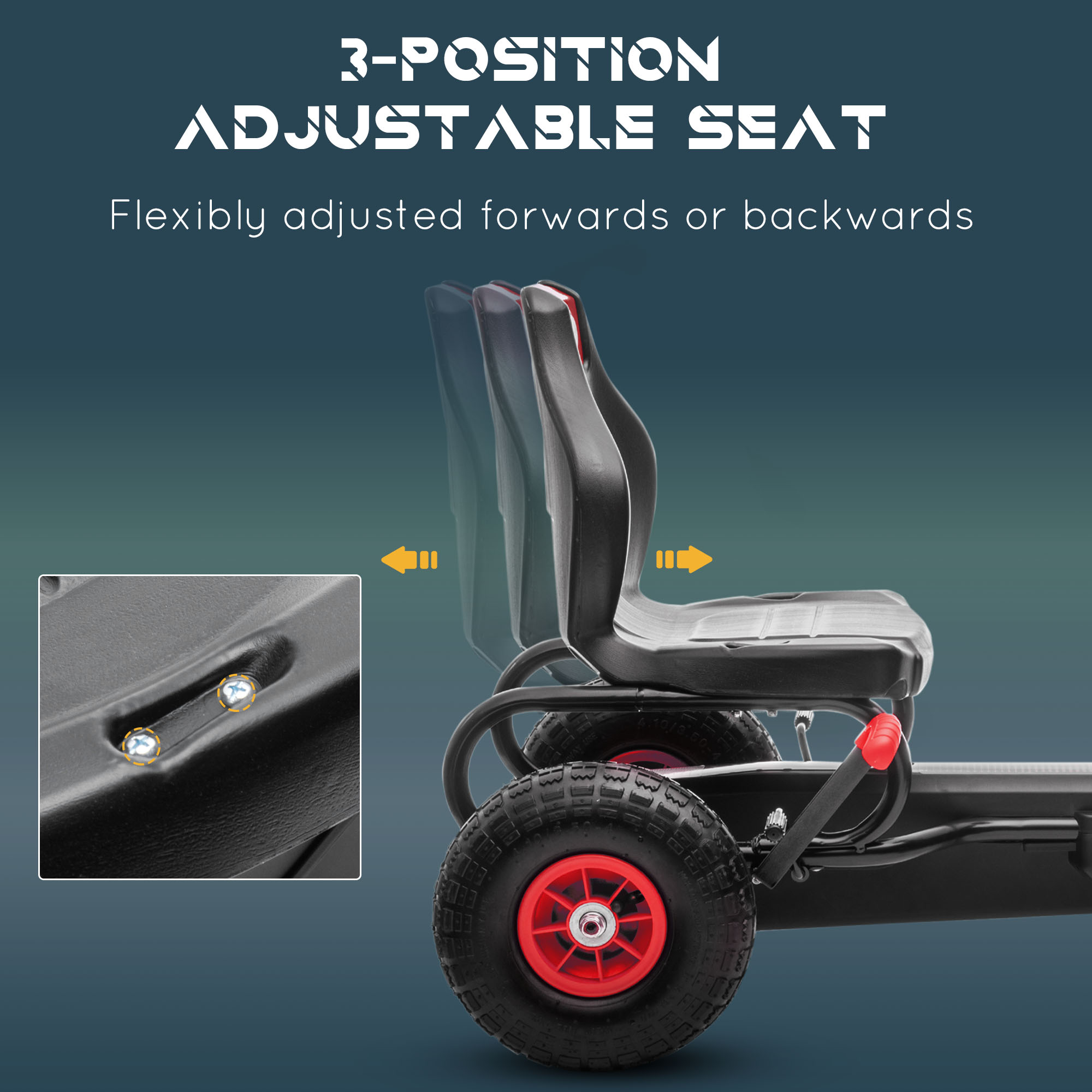 Kart à pédales pour enfants av - Go Kart Pedal Kids avis et prix