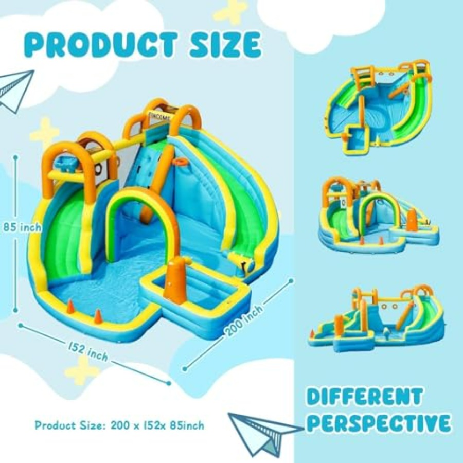 Toboggan aquatique gonflable d - Kids Outdoor Water Slide avis et prix