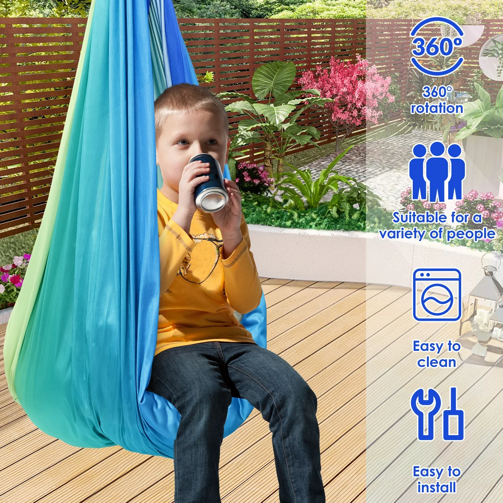 Balançoire sensorielle confort - Kids Outdoor Swing And Slide avis et prix