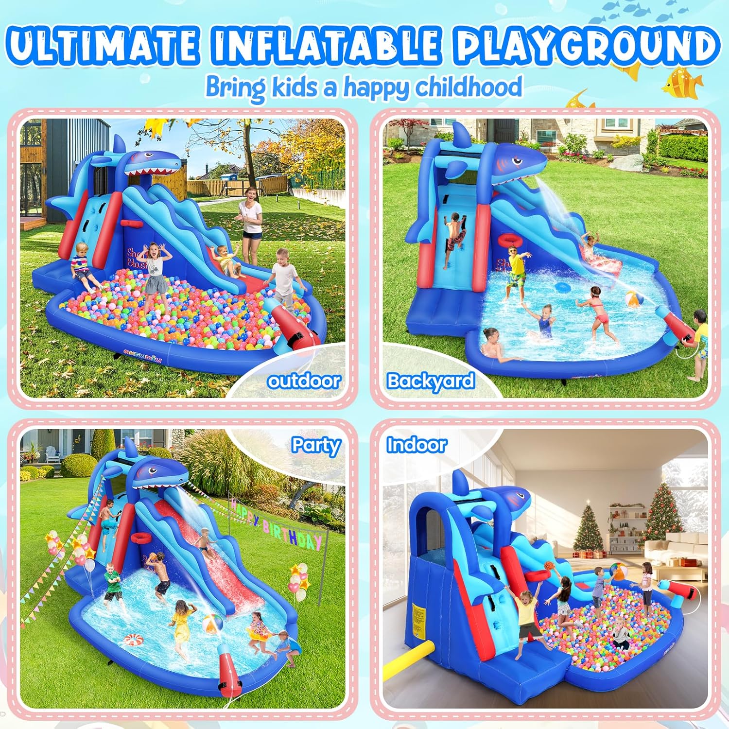 Parc aquatique gonflable sur l - Kids Outdoor Water Slide avis et prix