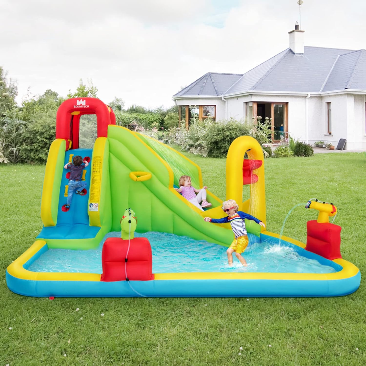 Parc aquatique gonflable géant - Kids Outdoor Slide avis et prix