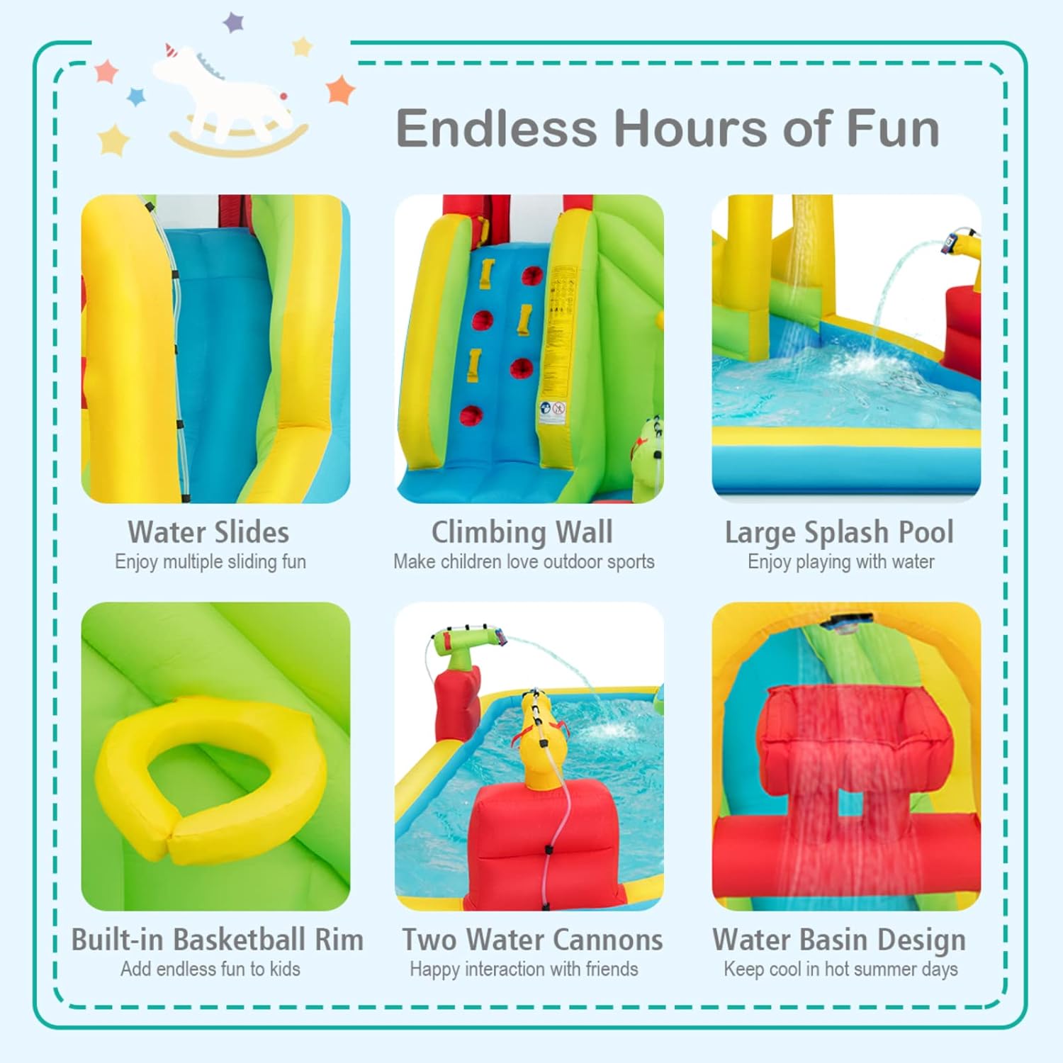 Parc aquatique gonflable géant - Kids Outdoor Slide avis et prix