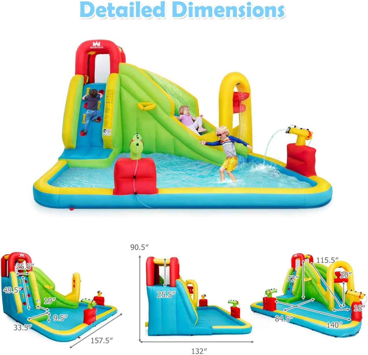 Parc aquatique gonflable géant - Kids Outdoor Slide avis et prix