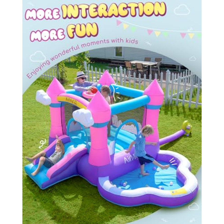 Structure gonflable rose pour  - Kids Outdoor Water Slide avis et prix