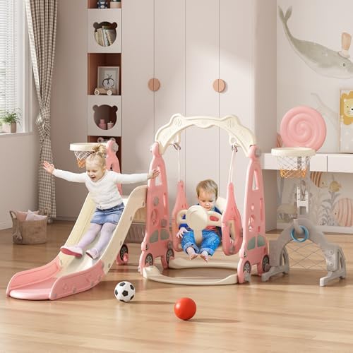 Ensemble de jeu toboggan et ba - Kids Outdoor Swing And Slide avis et prix