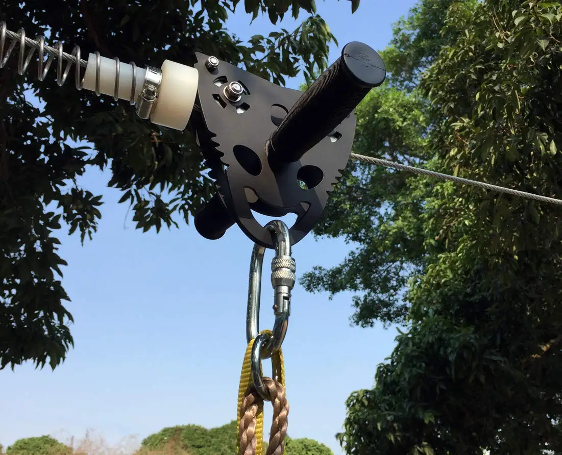 Kit de tyrolienne amélioré de  - Kids Outdoor Zipline avis et prix