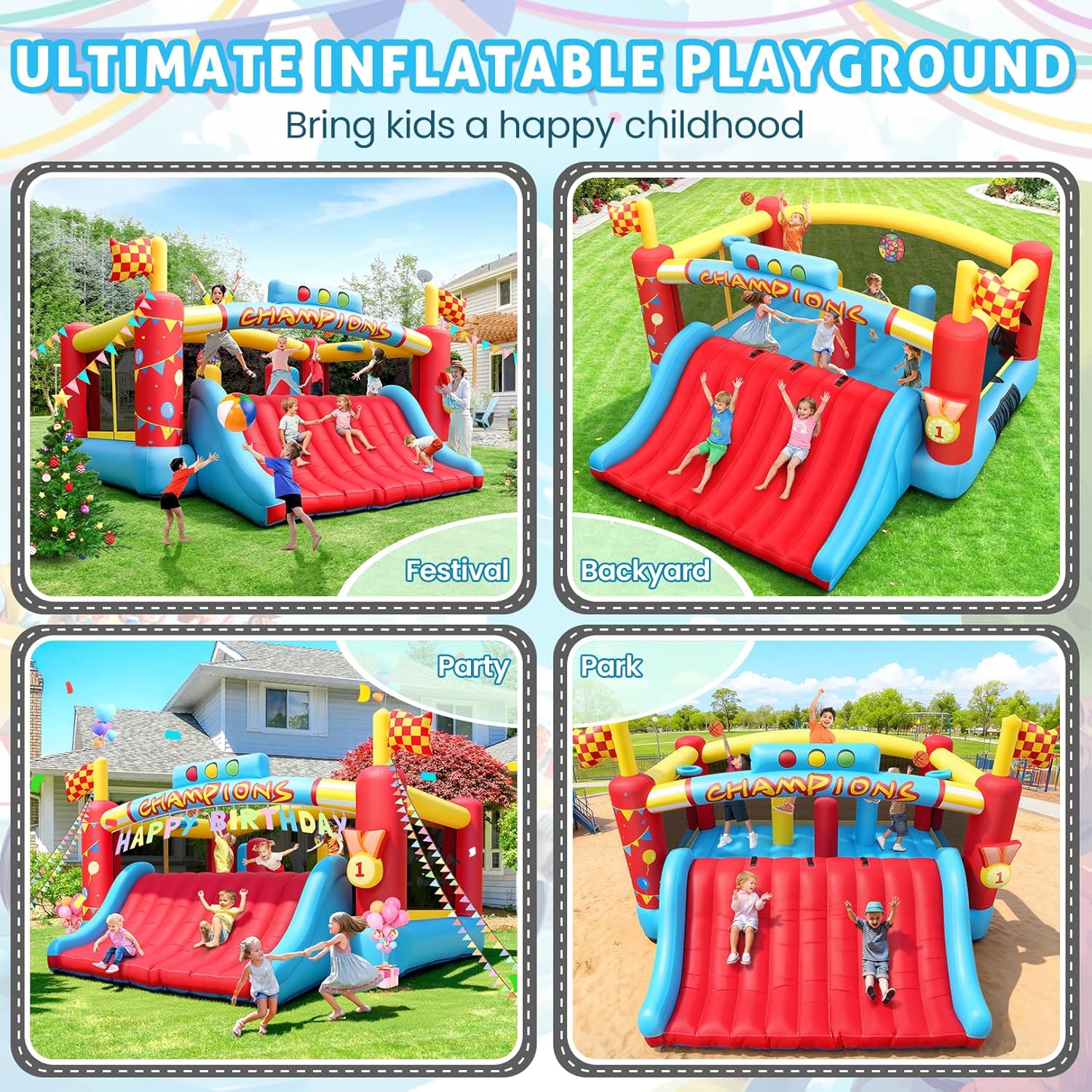Grande structure gonflable pou - Outdoor Games For Kids avis et prix