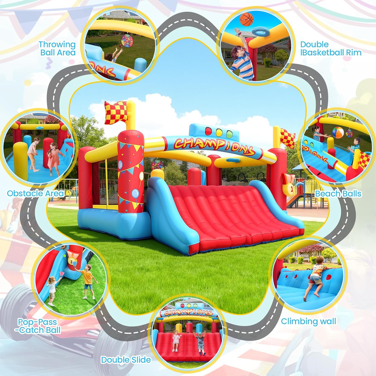 Grande structure gonflable pou - Outdoor Games For Kids avis et prix