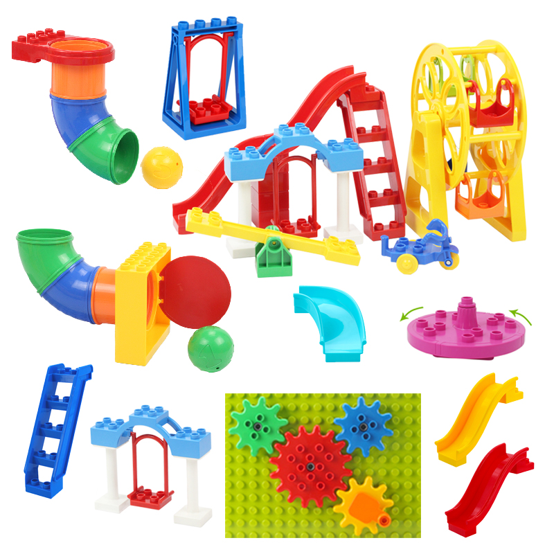 Grands blocs de construction p - Kids Outdoor Swing And Slide avis et prix