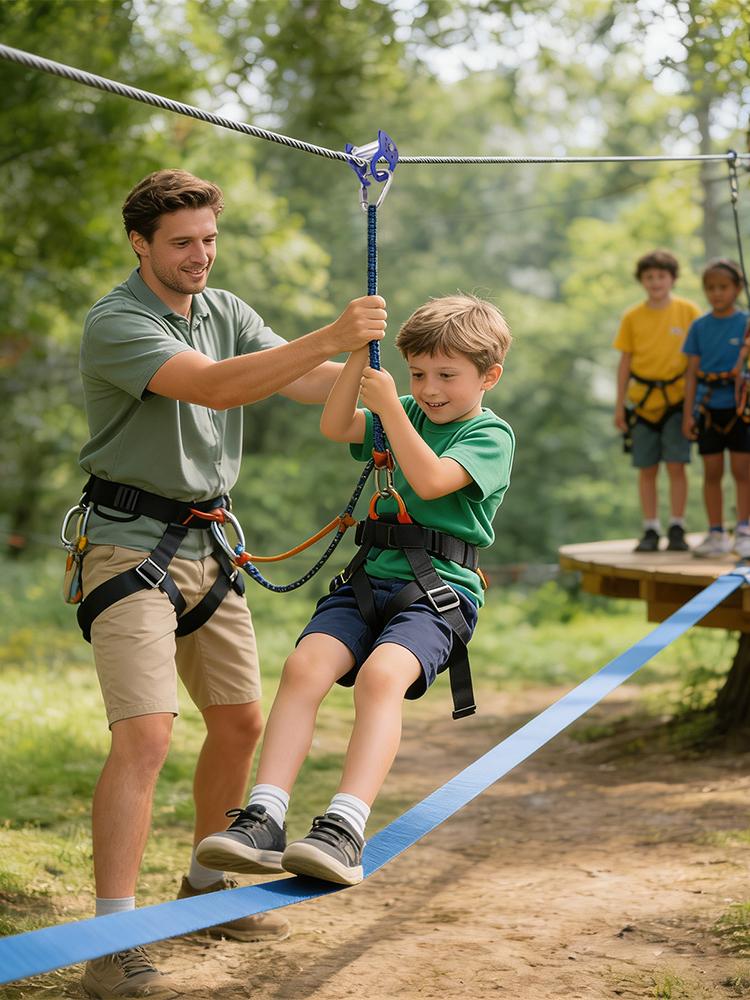 Kit de poulie de descente en z - Kids Outdoor Zipline avis et prix